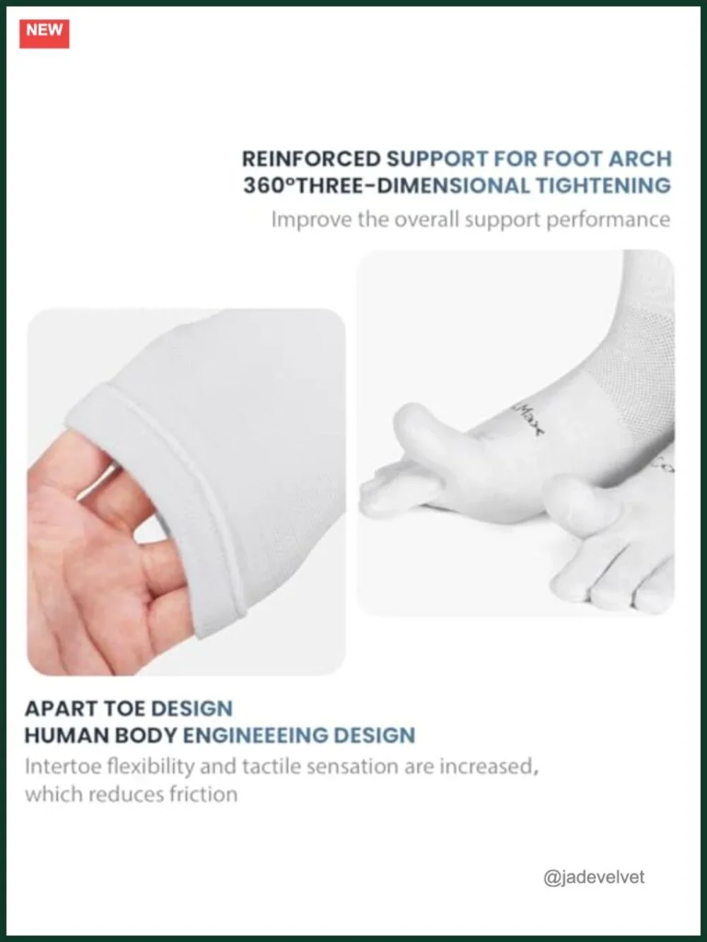 Coolmax Five Finger Toe Socks Athletic Running 3 Pairs
